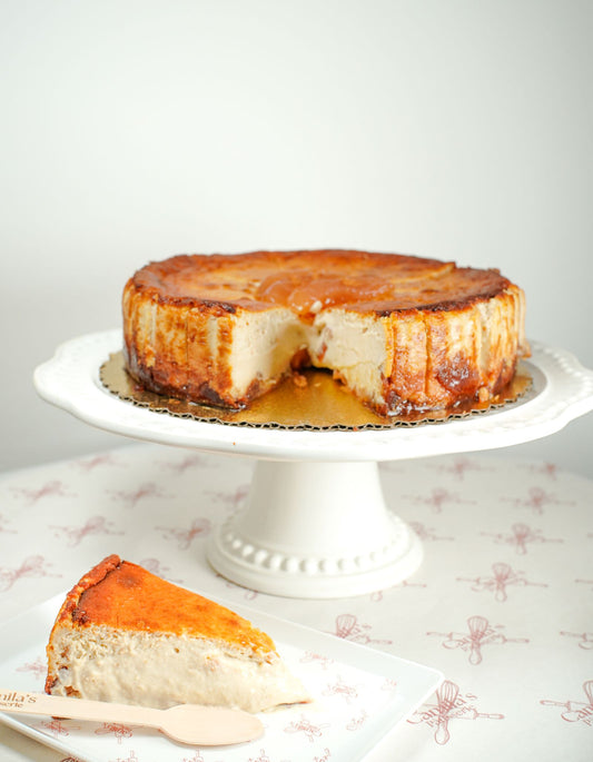 Spiced Apple Pie Basque Slice