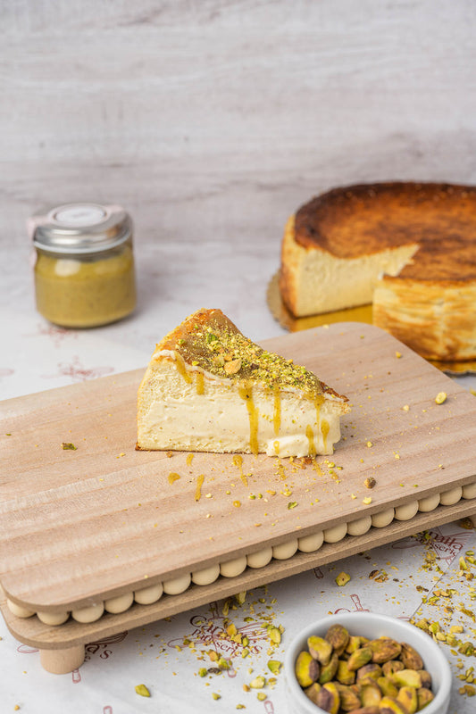 Pistachio Burnt Basque Cheesecake