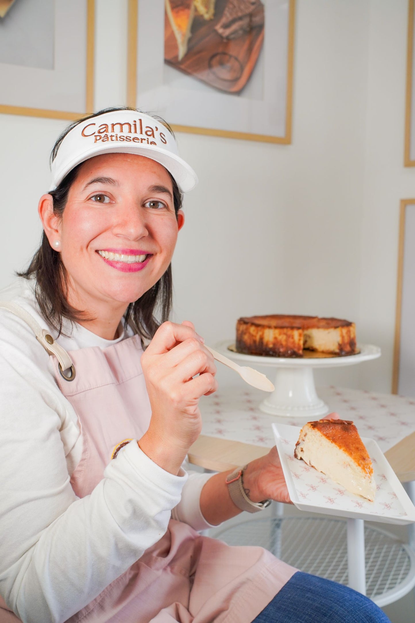 Spiced Apple Pie Basque Slice