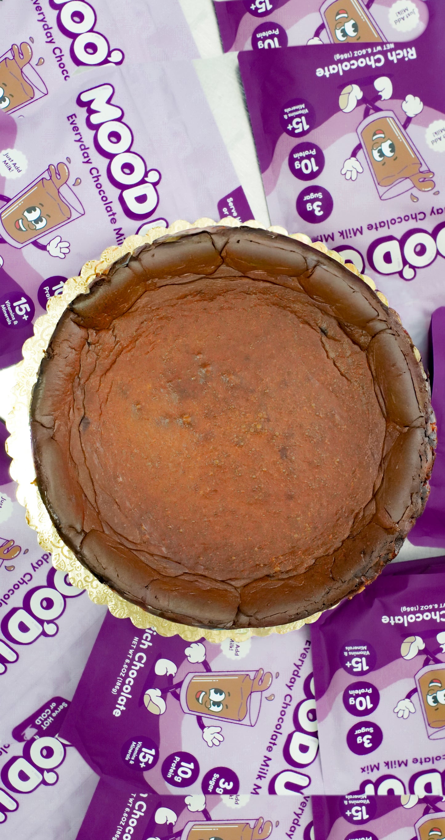 Moo'd Up Chocolate Basque Cheesecake Slice