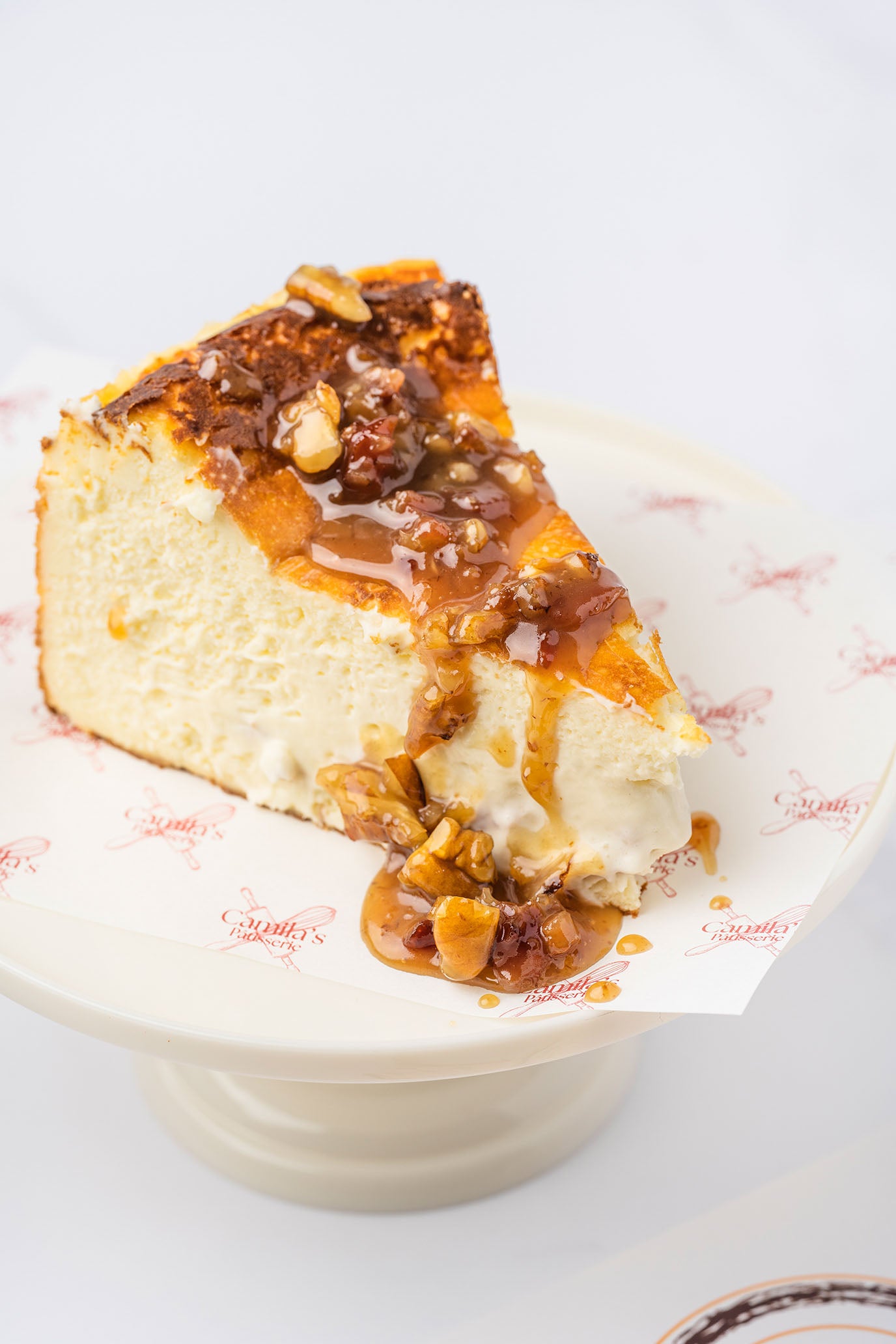 Maple Bacon Pecan Basque Cheesecake